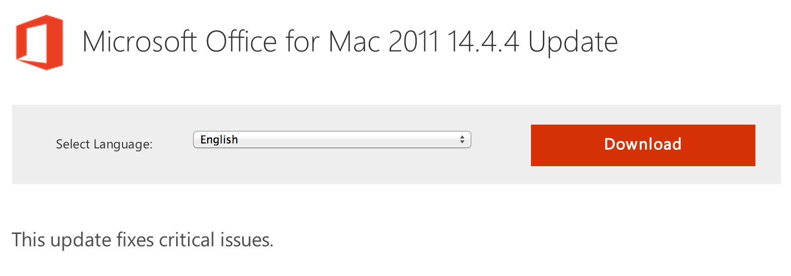 update for microsoft office 2011 for mac